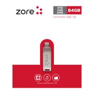 Zore 3.0 Lightning Metal OTG 64 GB Gümüş Flash Bellek