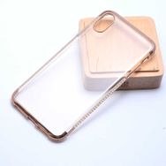 Zore 5F15-6847 Apple Iphone Xs Max 6.5 Tek Sıra Taşlı Silikon Cep Telefonu Kılıf