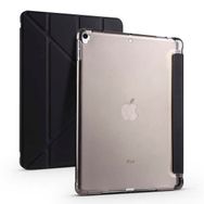 Zore Apple iPad 10.2 2021 9. Nesil Uyumlu Siyah Tri Folding Kalem Bölmeli Standlı Kılıf