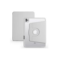 Zore Apple iPad 10.9 2022 10. Nesil Uyumlu Gri Termik Kalem Bölmeli Dönebilen Standlı Kılıf