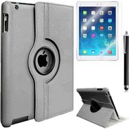 Zore Apple iPad 2 3 4 Uyumlu Dönebilen Gri Standlı Kılıf