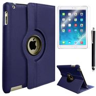 Zore Apple iPad 2 3 4 Uyumlu Dönebilen Lacivert Standlı Kılıf