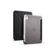 Zore Apple iPad Mini 2021 6. Nesil Uyumlu Siyah Tri Folding Kalem Bölmeli Standlı Kılıf