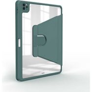 Zore Apple iPad Pro 11 2022 M2 Nayn Dönebilen Standlı - Koyu Yeşil Kılıf