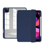 Zore Apple iPad Pro 12.9 2020 4.Nesil Nort Arkası Şeffaf Standlı Lacivert Tablet Kılıf