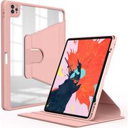 Zore Apple iPad Pro 12.9 2022 M2 Nayn Dönebilen Standlı - Pembe Kılıf