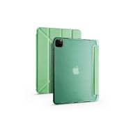 Zore Apple iPad Pro 12.9 2022 M2 Uyumlu Açık Yeşil Tri Folding Kalem Bölmeli Standlı Kılıf