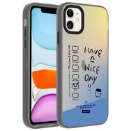 Zore Apple iPhone 11 Desenli Dragon Sert Kapak Kılıf