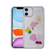 Zore Apple iPhone 11 Figürlü Desenli Işıltılı Sert Sos Kapak Kılıf
