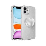 Zore Apple iPhone 11 Kamera Korumalı Simli Pop Soketli Lüks Koton Soketli Kapak Kılıf