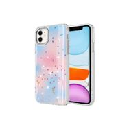 Zore Apple iPhone 11 Uyumlu Mavi Simli Desenli Parlak Task Kapak Kılıf