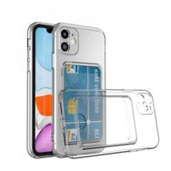 Zore Apple Iphone 12 Kartlıklı Şeffaf Setra Clear Silikon Cep Telefonu Kılıfı