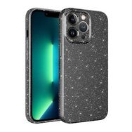 Zore Apple iPhone 12 Pro Max Kamera Korumalı Simli Lüks Koton Kapak Kılıf