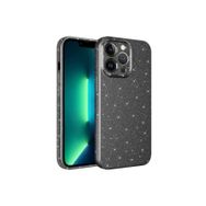 Zore Apple iPhone 13 Pro Max Uyumlu Gri Kamera Korumalı Simli Lüks Koton Kapak Kılıf