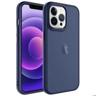 Zore Apple iPhone 13 Pro Max Uyumlu Lacivert Buzlu Sert PC May Kapak Kılıf