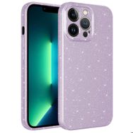 Zore Apple iPhone 13 Pro Max Uyumlu Lila Kamera Korumalı Simli Lüks Koton Kapak Kılıf