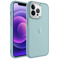 Zore Apple iPhone 13 Pro Uyumlu Mavi Buzlu Sert PC May Kapak Kılıf
