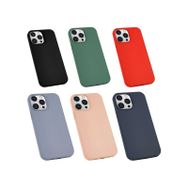 Zore Apple iPhone 13 Pro Uyumlu Silk Silikon Lila Kılıf