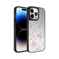 Zore Apple iPhone 14 Pro Aynalı Dallar Desenli Kamera Korumalı Parlak Mirror Kapak Kılıf