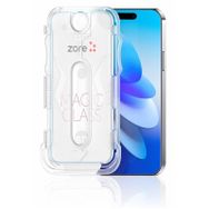 Zore Apple iPhone 14 Pro Kolay Uygulama Aparatlı 5D Magic Glass Cam Siyah Ekran Koruyucu