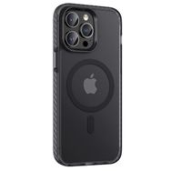 Zore Apple iPhone 14 Pro Max (6.7) Mat Arka Yüzey Wireless Şarj Özellikli Zore Locik Kapak - Siyah Kılıf
