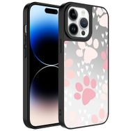 Zore Apple iPhone 14 Pro Max Uyumlu Pati Aynalı Desenli Kamera Korumalı Parlak Mirror Kapak Kılıf