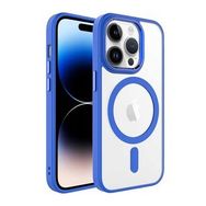 Zore Apple iPhone 14 Pro Max Wireless Şarjlı Krom Magsafe Silikon Kapak Kılıf