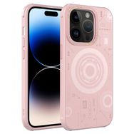 Zore Apple iPhone 14 Pro Uyumlu Rose Gold Wireless Şarj Özellikli Desenli Hot Kapak Kılıf