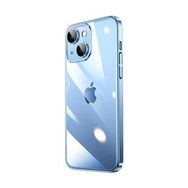 Zore Apple iPhone 14 Sert PC Renkli Çerçeveli Riksos Silikon Kapak Kılıf