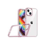 Zore Apple iPhone 14 Uyumlu Rose Gold Flora Kapak Kılıf