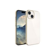 Zore Apple iPhone 15 Plus Uyumlu Gold Sert PC Renkli Çerçeveli Riksos Kapak Kılıf