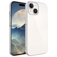 Zore Apple iPhone 15 Plus Uyumlu Gümüş Sert PC Renkli Çerçeveli Riksos Kapak Kılıf