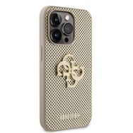 Zore Apple iPhone 15 Pro Guess Orijinal Lisanslı Delikli Yazı ve 4G Glitter Büyük Metal Logolu Kapak Kılıf