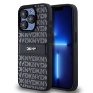 Zore Apple iPhone 15 Pro Max DKNY Orijinal Lisanslı 3D Yazılı Repeat Texture Pattern Kapak Kılıf