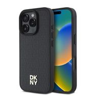 Zore Apple iPhone 16 Pro DKNY Orijinal Lisanslı Magsafe Şarj Özellikli 3D Yazılı Repeat Pattern Kapak Kılıf