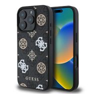 Zore Apple iPhone 16 Pro Max Guess Orijinal Lisanslı Magsafe Şarj Özellikli 4G Desenli Yazı Logolu Peony Kapak Kılıf
