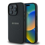 Zore Apple iPhone 16 Pro Max Guess Orijinal Lisanslı Magsafe Şarj Özellikli Yazı Logolu Grained Kapak Kılıf