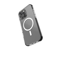 Zore Apple iPhone 16 Pro Max Magsafe Şarj Özellikli Airbag Tasarımlı Raptic Clear Serisi Şeffaf Kapak Siyah Kılıf