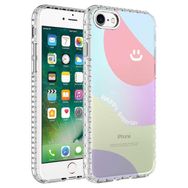 Zore Apple iPhone 8 Airbag Kenarlı Renkli Desenli Silikon Elegans Kapak Kılıf