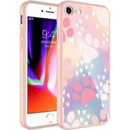 Zore Apple iPhone Se 2020 Kamera Korumalı Desenli Sert Silikon Epoksi Kapak Kılıf