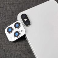Zore Apple İphone X Cp-01 İphone 11 Pro Max Kamera Lens Dönüştürücü-beyaz