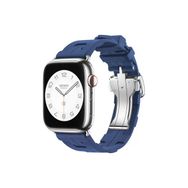 Zore Apple Watch 38 mm Spor Görünümlü KRD-94 Lacivert Silikon Kordon