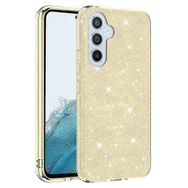 Zore Galaxy A14 Beyaz Shining Simli Silikon Kılıf