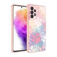 Zore Galaxy A73 Kılıf Kamera Korumalı Desenli Sert Silikon Epoksi Kapak