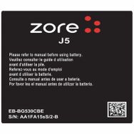 Zore Galaxy J5 Zore A Kalite Uyumlu Batarya