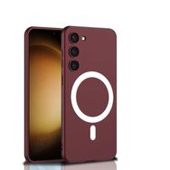 Zore Galaxy S23 Plus Wireless Şarj Özellikli Kıpta Magsafe Silikon Cep Telefonu Kılıfı