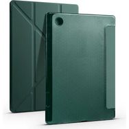 Zore Galaxy Tab A8 10.5 SM-X200 2021 Kalem Bölmeli Standlı - Koyu Yeşil Kılıf