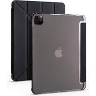 Zore iPad Pro 12.9 2021 5. Nesil Kalem Bölmeli Standlı - Siyah Kılıf