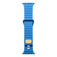 Zore KRD-73 Apple Watch 42 mm Uyumlu Mavi Silikon Kordon