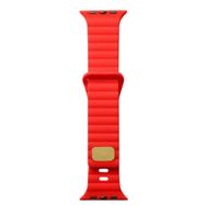 Zore KRD-73 Apple Watch 7 41 mm Uyumlu Kırmızı Silikon Kordon
